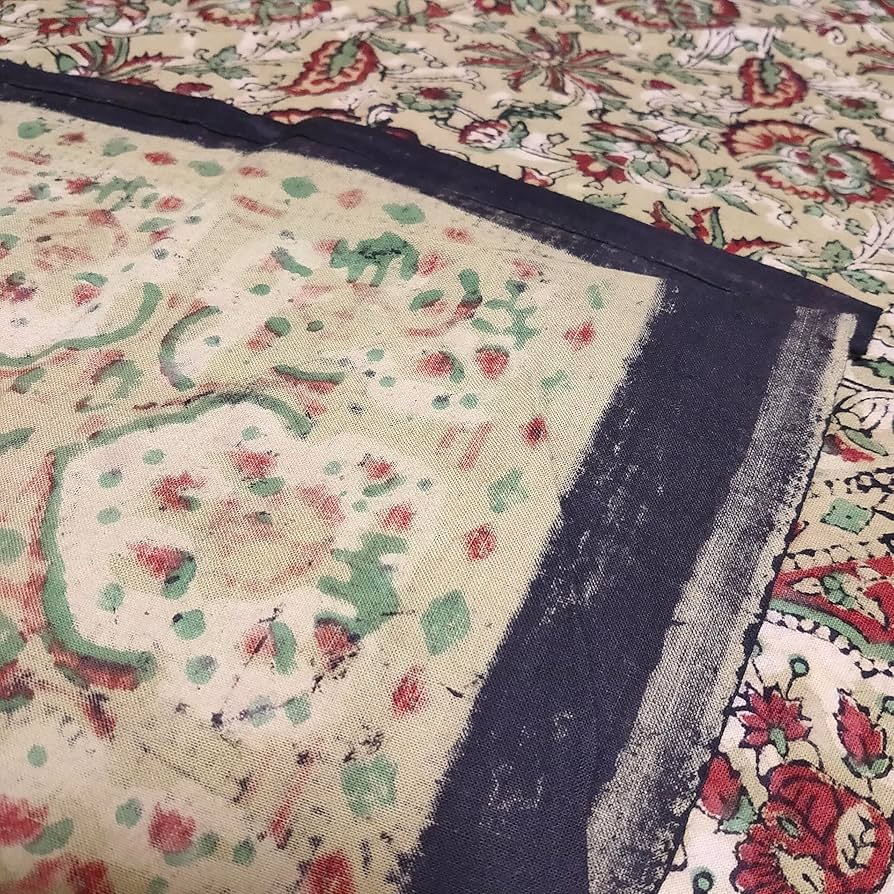 インドブロックキルト　ダブル　マルチカバー　ソファーカバー　ラスト1枚 ラリーキルト カンタキルト ベッドカバー ソファカバー マルチ